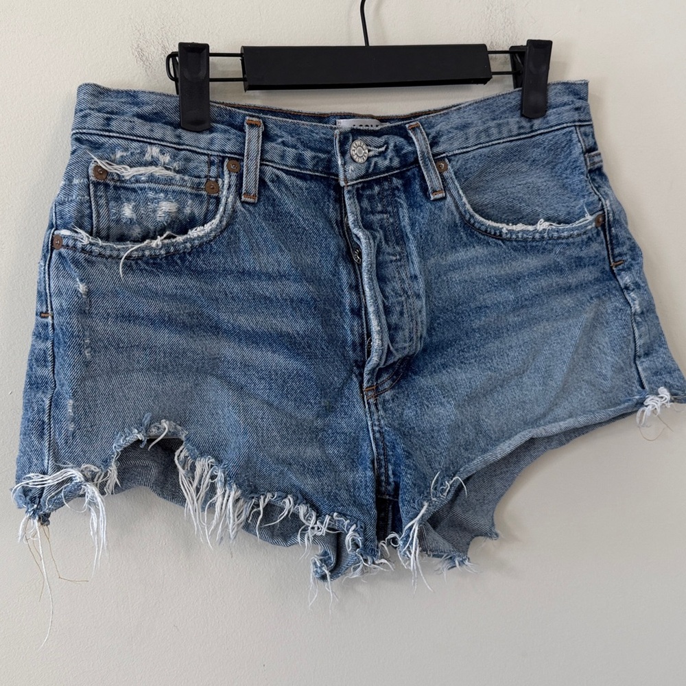 Agolde Parker Vintage Cut Off Short Dark Swapmeet Size 28 - Picture 3 of 7